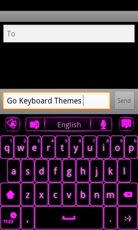 GO Keyboard Pink Glow EX 1.1