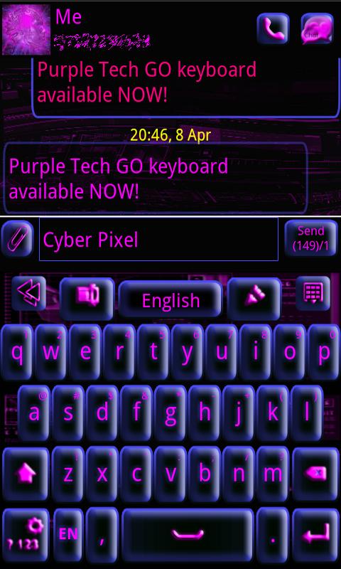 GO Keyboard Purple Tech 1.0