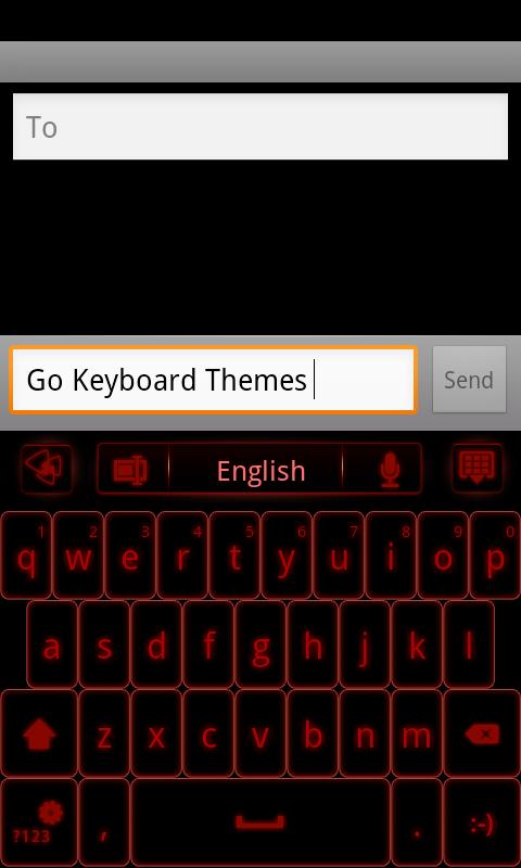 GO Keyboard Red Glow EX 1.1