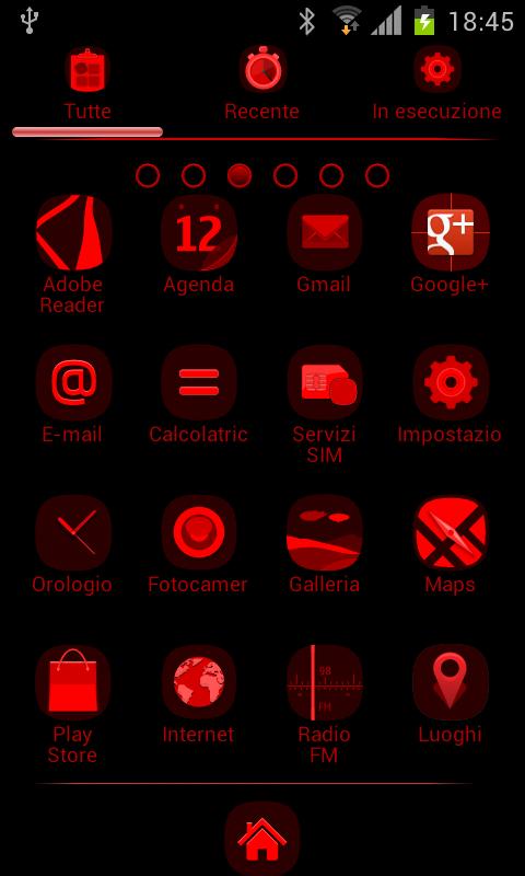 Go Launcher  Night Vision Red 1.3