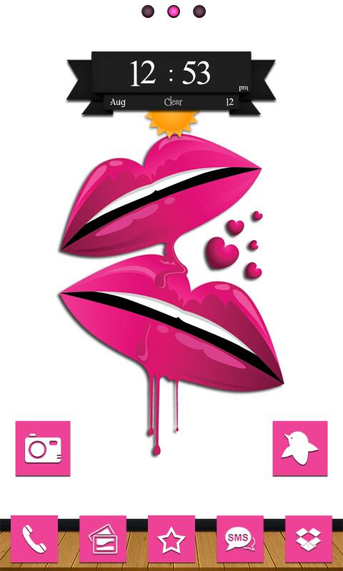Go Launcher: Passionate Pink 1.1