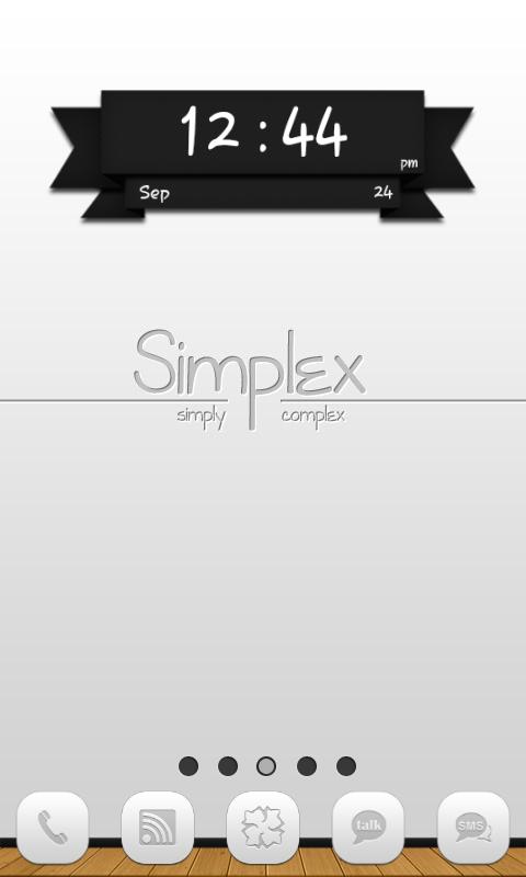 Go Launcher Themes: Simplex 1.21