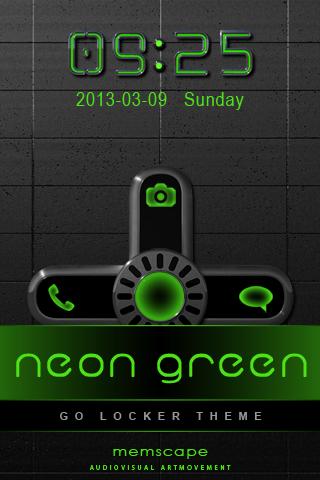 GO Locker NEON GREEN Theme 1.0