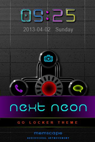 GO Locker NEXT NEON Theme v1.0