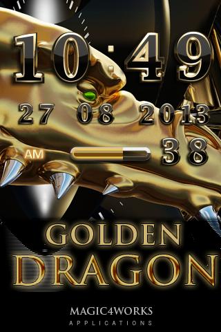 golden dragon digital clock 2.22