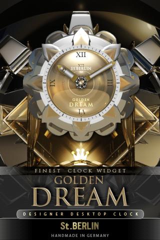 Golden Dream clock widget 2.22