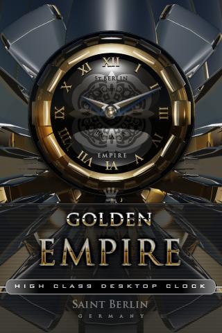 Golden Empire clock widget 2.22