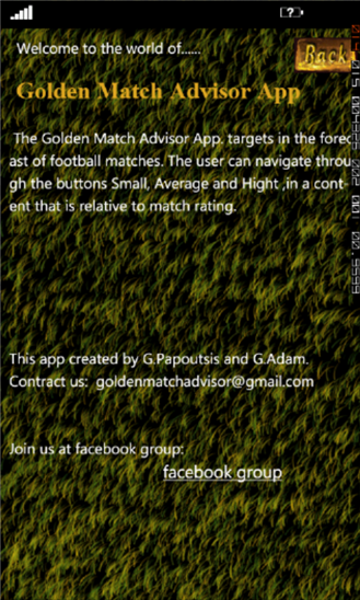 Golden Match Advisor 1.0.0.0