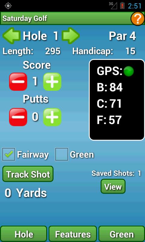 Golf Shot Tracker Pro Golf GPS 2.24