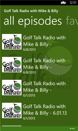 Golf Talk Radio with Mike &amp; Billy 1.17.0.2