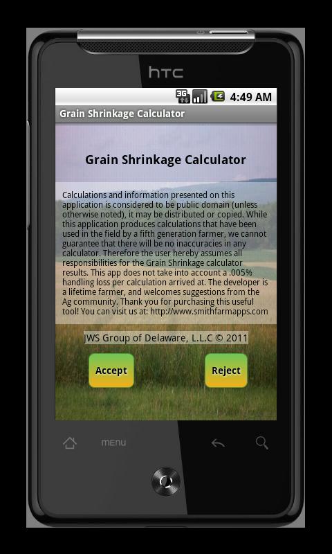 Grain Shrinkage Calculator 1.0
