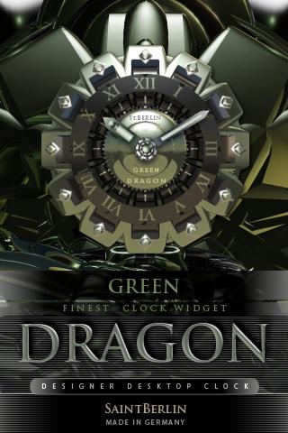 GREEN DRAGON clock widget 2.22