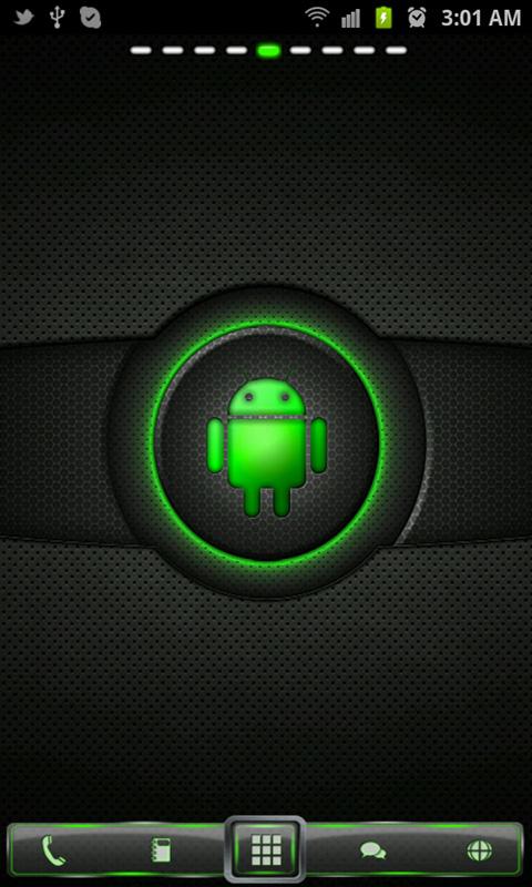 Green Glow Go Launcher+Widgets 1.1