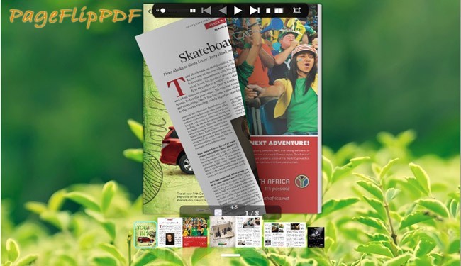 Green Style for Flipping Book Template 1.0