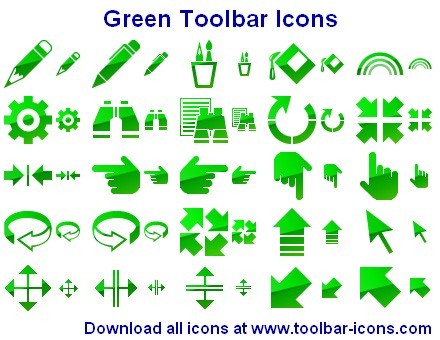 Green Toolbar Icons 2013.1