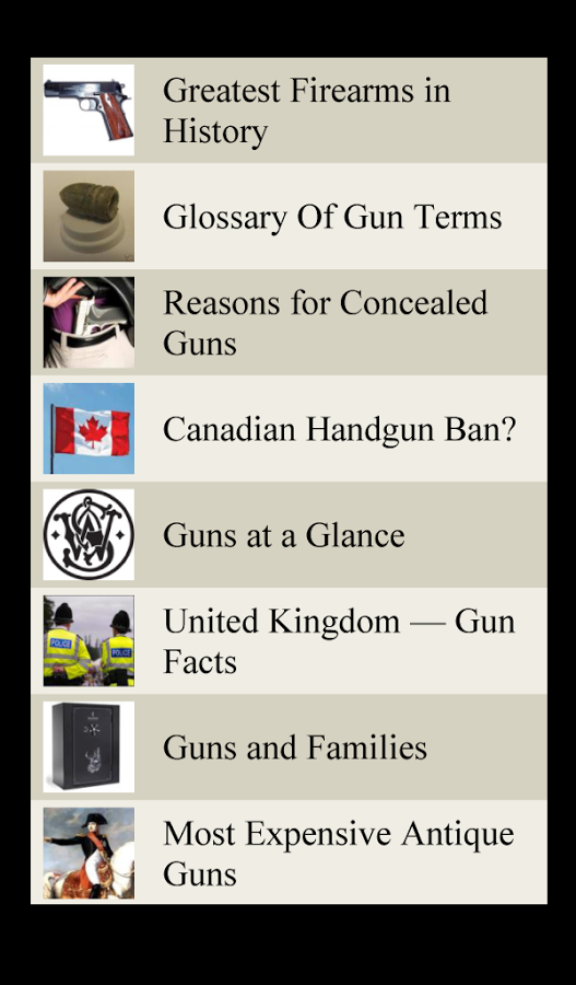 Gun Lists 1.0