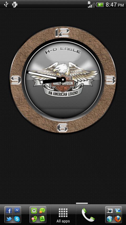 H-D Eagle Clock Widget 1.0