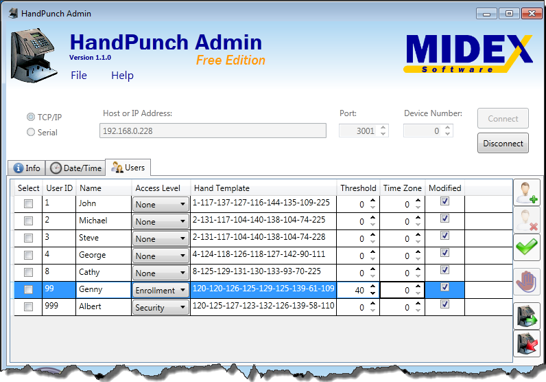 HandPunch Admin 1.1.1