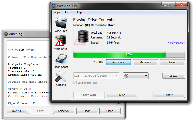 Hardwipe File Wiper and Drive Cleaner 2.0.0