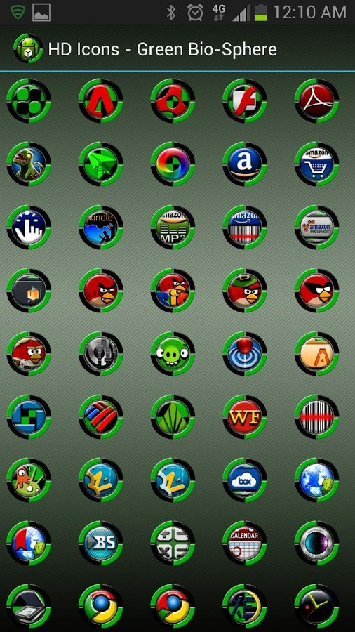 HD Icons: Green Bio-Sphere 1.0.1