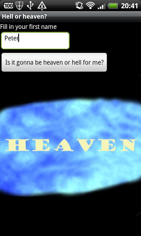 Heaven or hell? 1.0