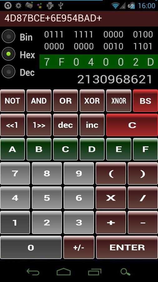 Hex Bin Dec Calculator 1.1.2