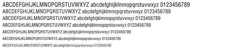 Hilbert Condensed Font PS Mac 1.51