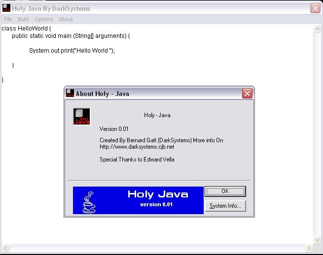 Holy Java 0.01
