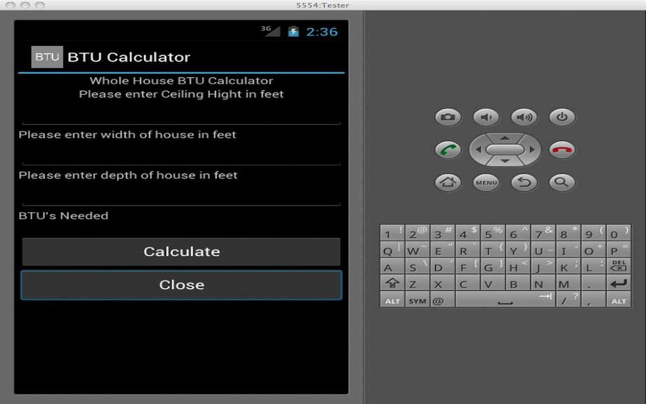 Home Sizing BTU Calculator 1.0