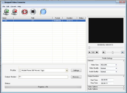 Hongsoft Full Video Converter 3.0