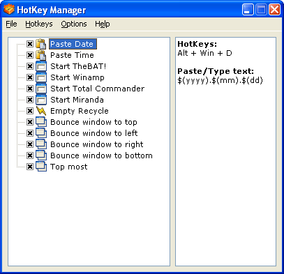 HotKeyManager 1.0