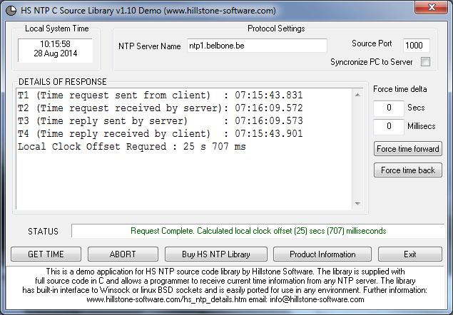 HS NTP C Source Library 1.10