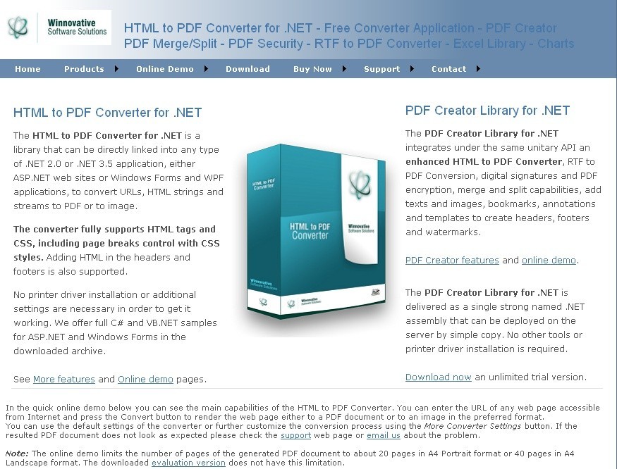 HTML to PDF Converter Library 5.5