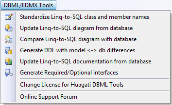 Huagati DBML / EDMX Tools 2.32