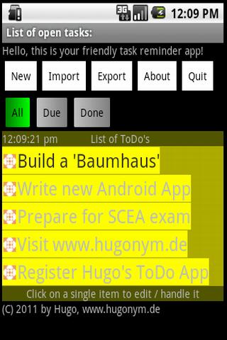 Hugo's ToDo App 1.01