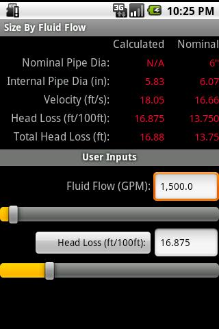 HVAC Pipe Sizer - Liquid 1.0