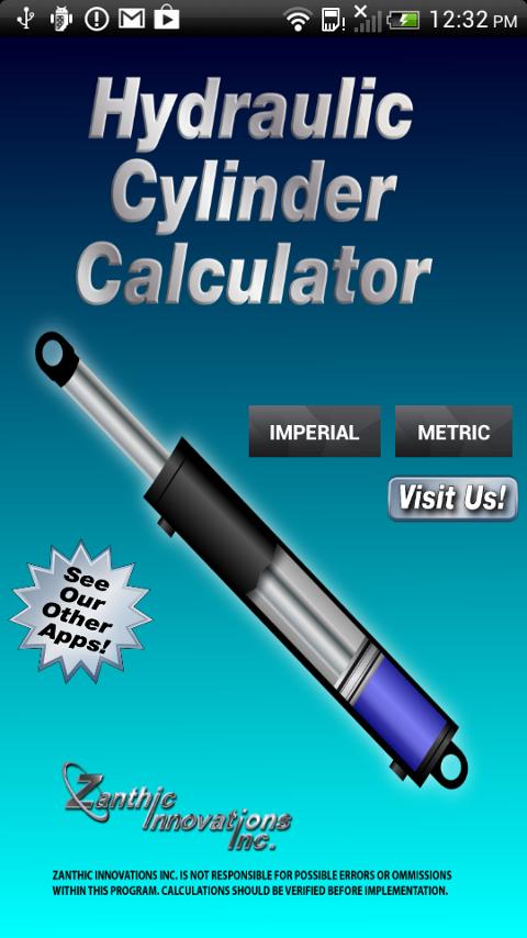 Hydraulic Cylinder Calculator 1.2