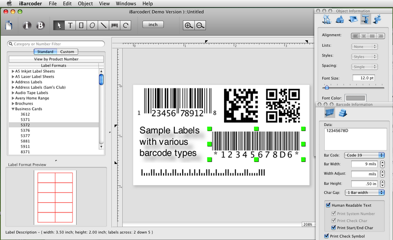 iBarcoder, Mac Barcode Generator 3.8.6