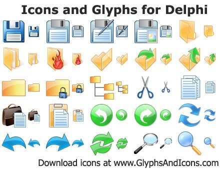 Icons and Glyphs for Delphi 2012