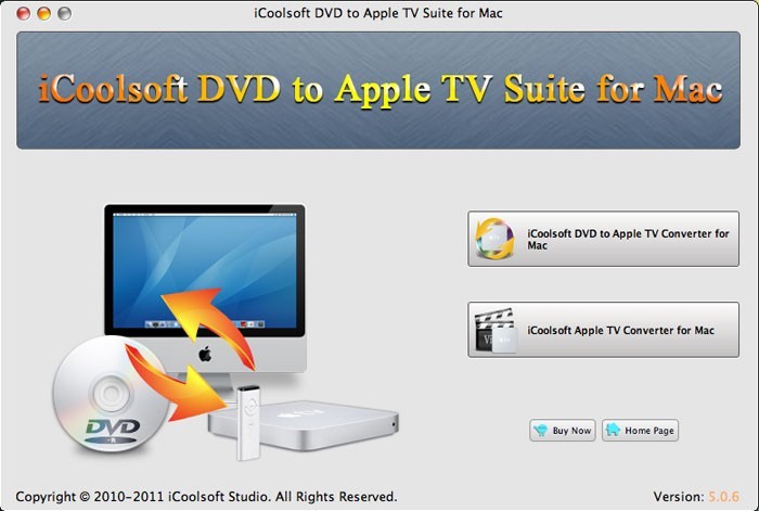 iCoolsoft DVD to Apple TV Suite for Mac 5.0.6