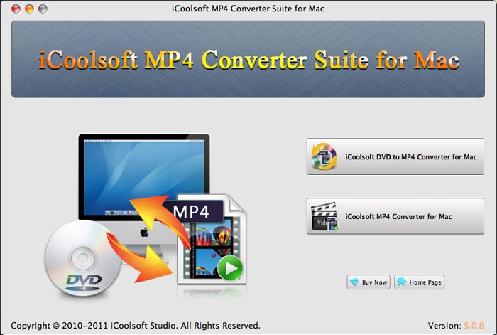 iCoolsoft MP4 Converter Suite for Mac 5.0.8