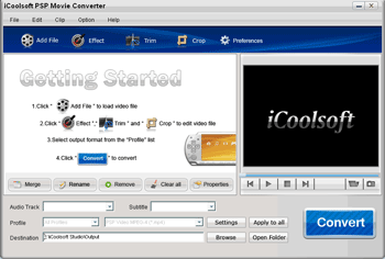iCoolsoft PSP Movie Converter 3.1.10