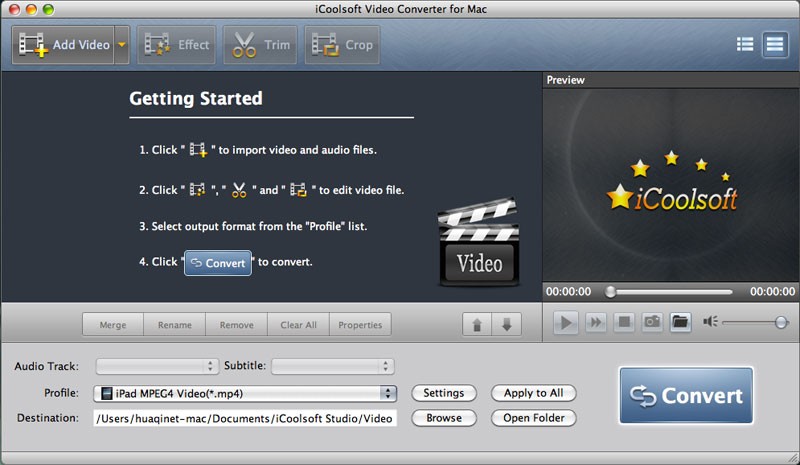iCoolsoft Video Converter for Mac 5.0.6