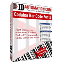 IDAutomation Codabar Font Advantage 6.10