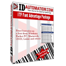 IDAutomation Interleaved 2 of 5 Font Advantage 4.9
