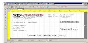 IDAutomation MICR Check Design Application 6.8