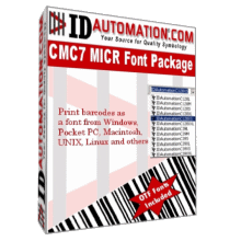IDAutomation MICR CMC-7 Fonts 6.9