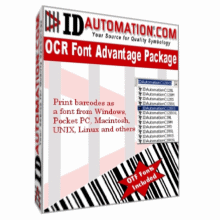 IDAutomation OCR-A and OCR-B Font Advantage Package 6.11