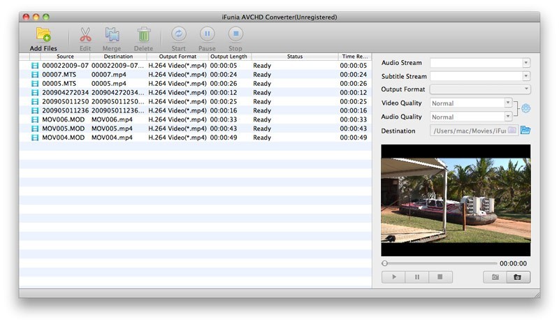 iFunia AVCHD Converter for Mac 3.9.0