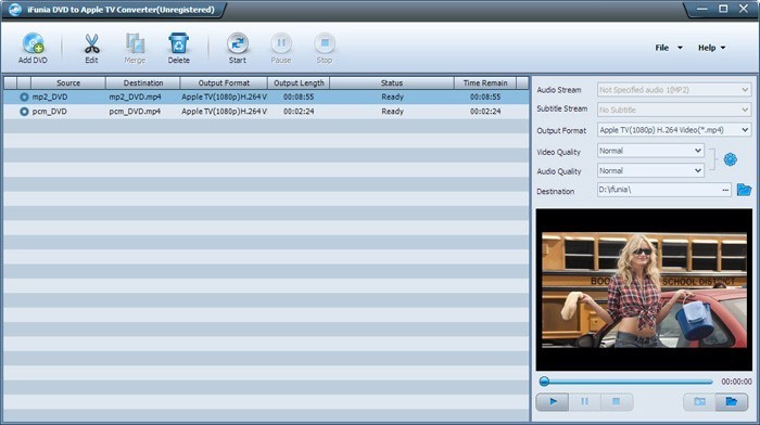iFunia DVD to Apple TV Converter 3.5.0.0